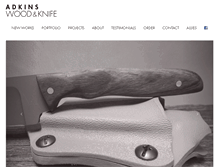 Tablet Screenshot of adkinswoodandknife.com